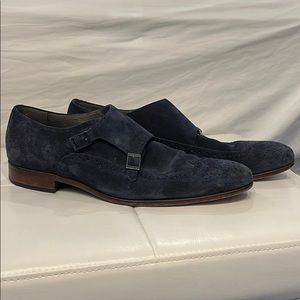 Navy Double Monk Strap